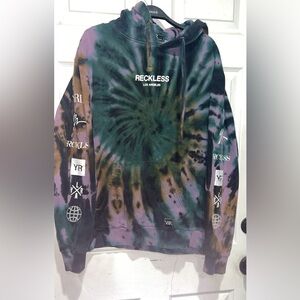Young and Reckless tie-dye hoodie Size M #tie-dye #y2k